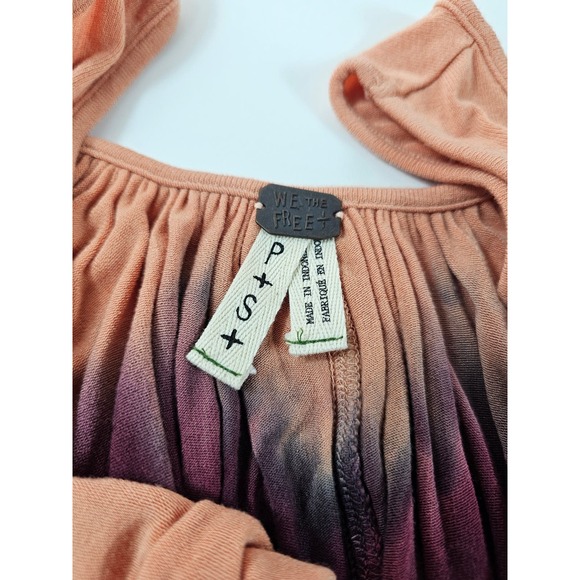Free People Sebastian tie dye top size S small pink ombre tank summer boho EUC ^ - Picture 5 of 9